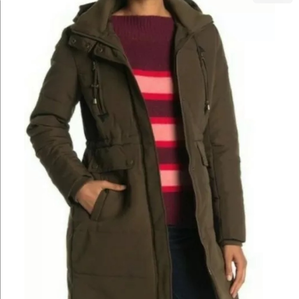 Lucky brand parka jacket winter fall green sz small